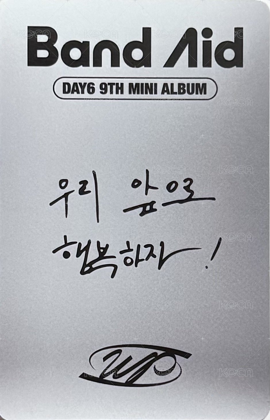 迷九 Nemo專 專輯卡 訊息卡 Rock Band ver. 背面