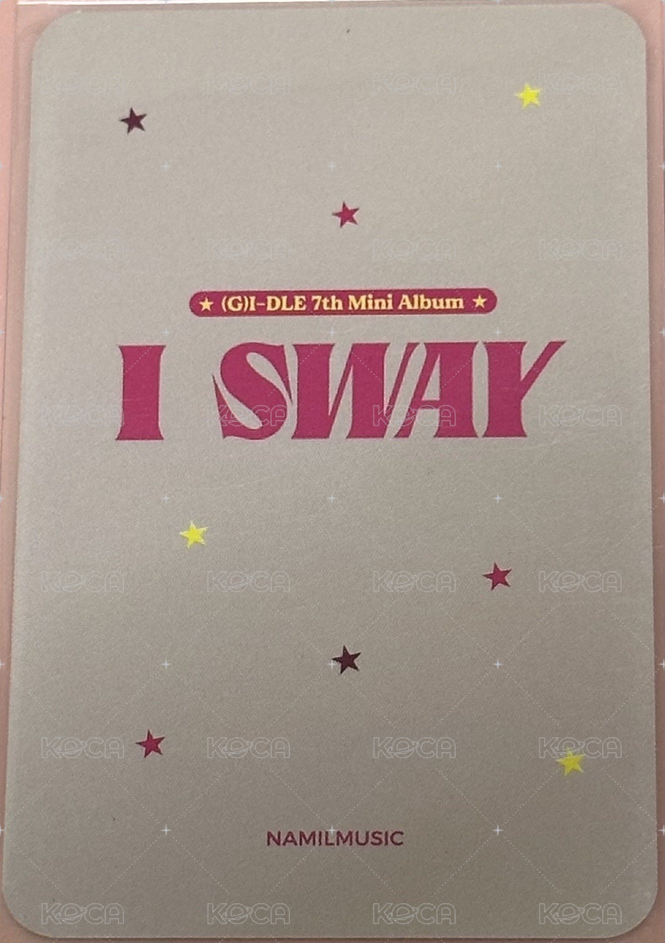 I SWAY 楠藝 線下7.0 幸運卡  背面