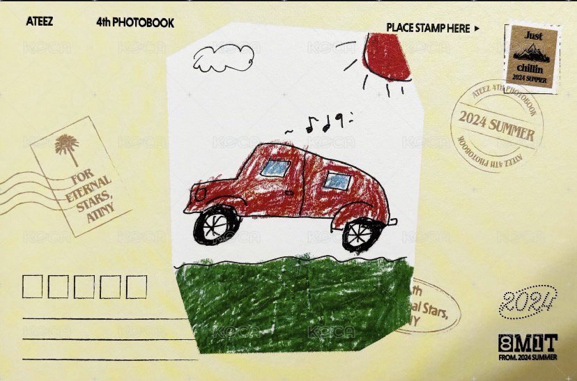 24年夏寫 明信片  背面