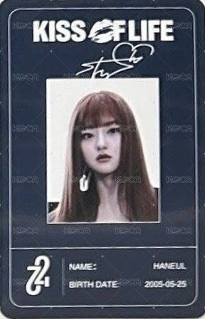 224 QQ音樂 星光卡 碎片卡 背面