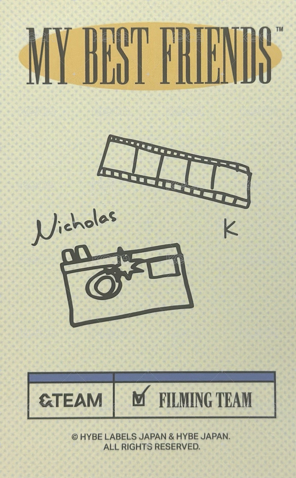 2024年曆 年曆卡 雙人卡 K&Nicholas 背面