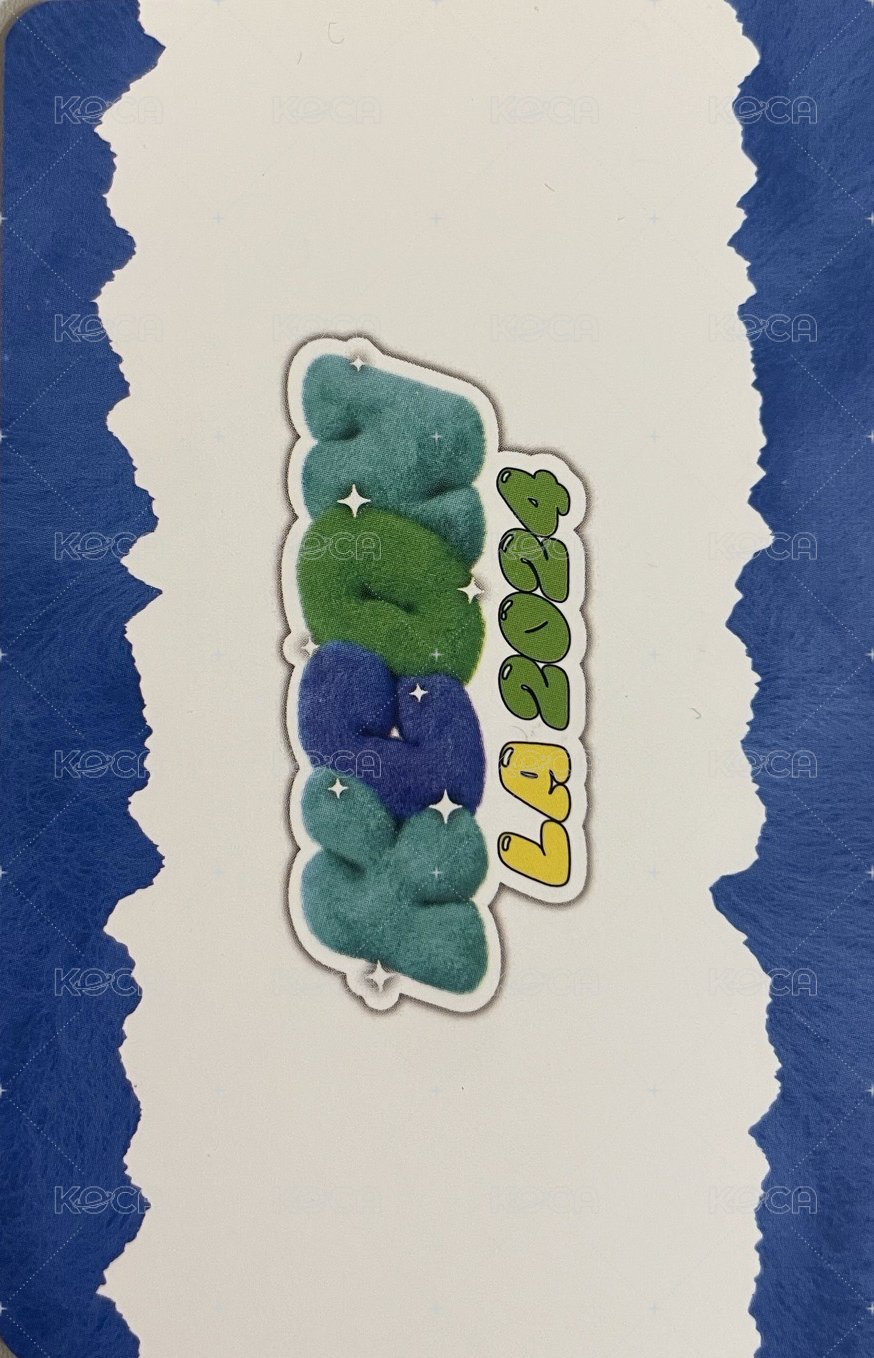 2024 KCON LA 簽名卡  背面