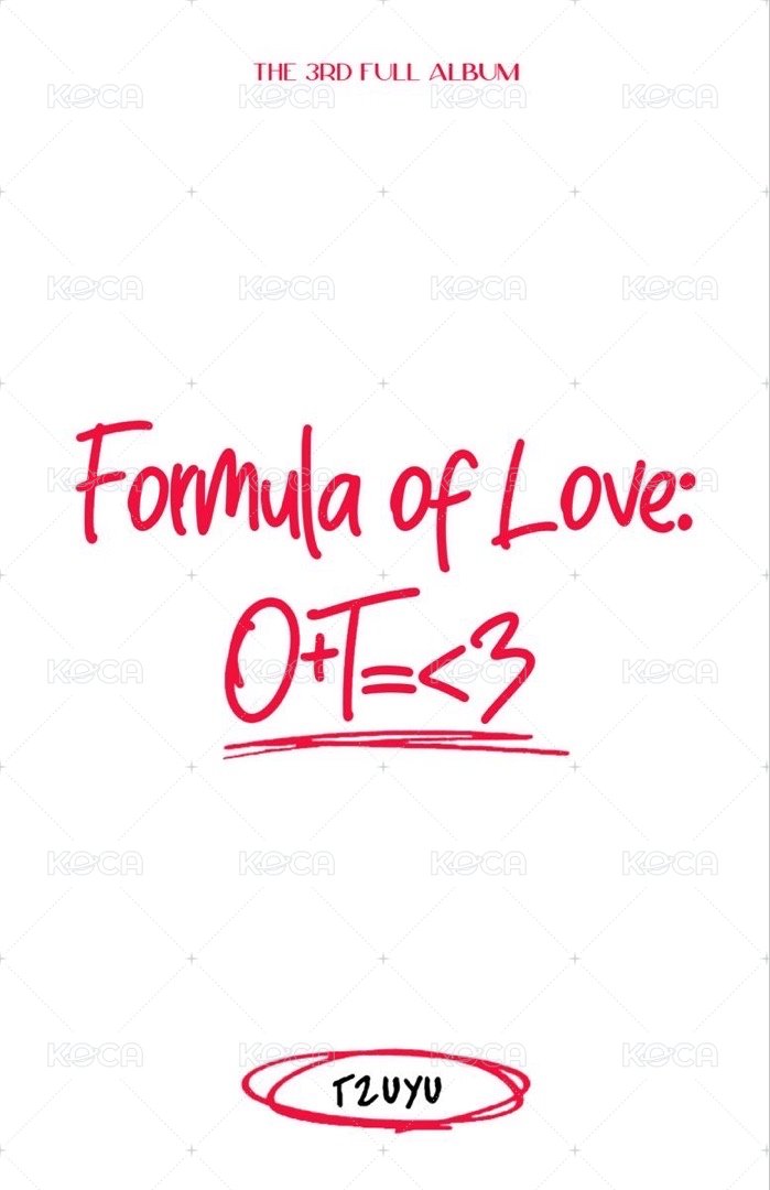 正規三 專輯卡 twice子瑜 formula of love刮刮卡 背面