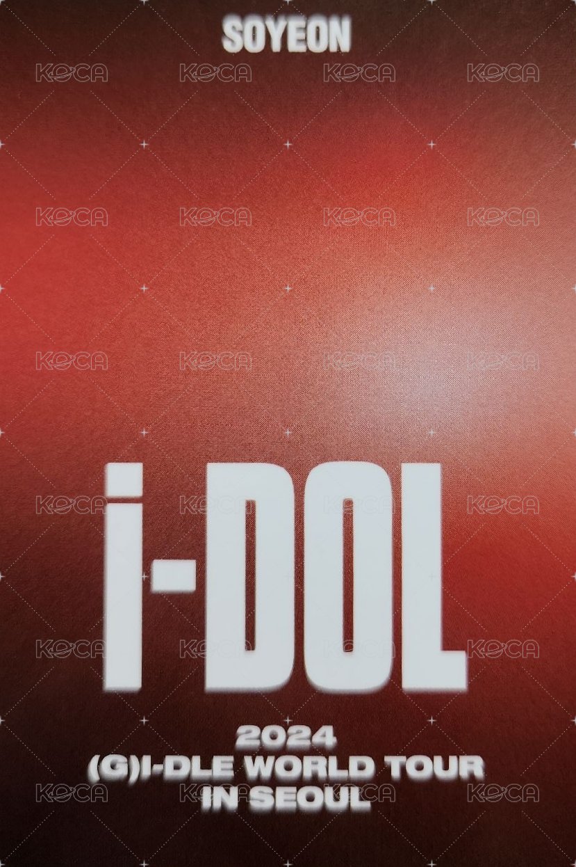 24’演唱會 iDOL 演唱會 DVD / CD 卡  背面