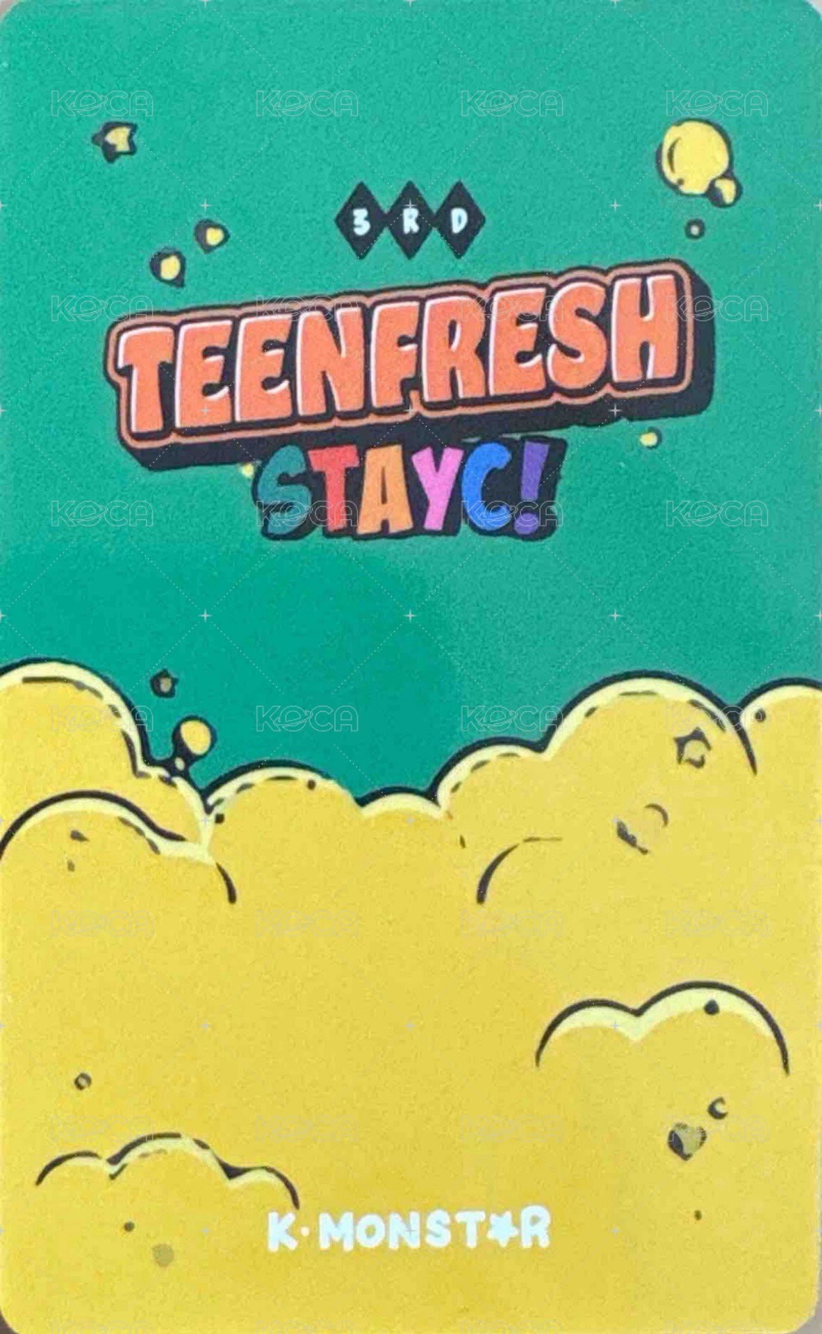 Bubble km 香港 簽售卡 貓貓拳莎 背面