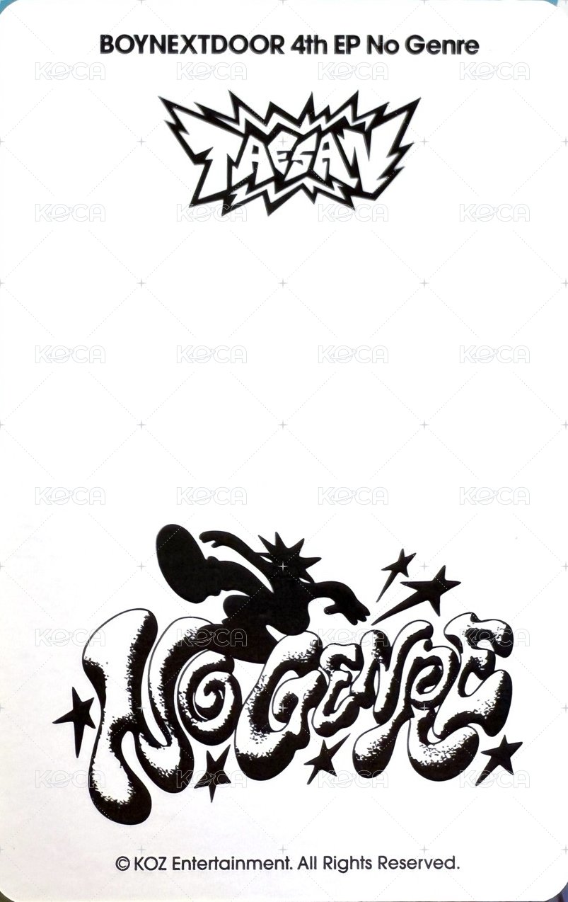 No Genre 隨機卡 快閃 官拍 4 背面