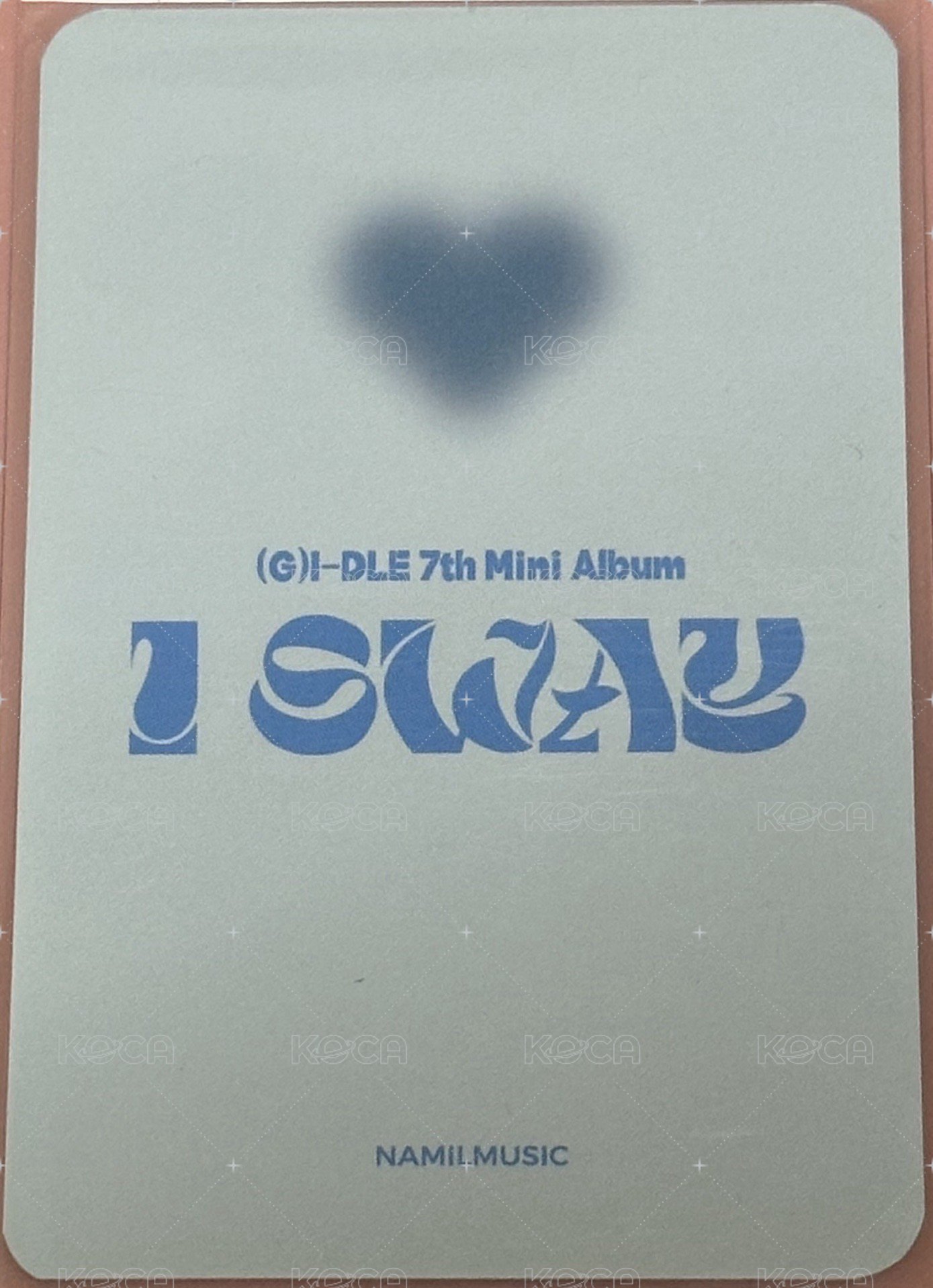 I SWAY 楠藝 線上7.0 特典卡  背面