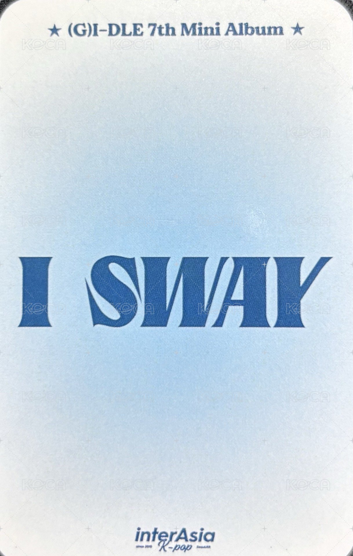 I SWAY ia 3.0 幸運卡  背面