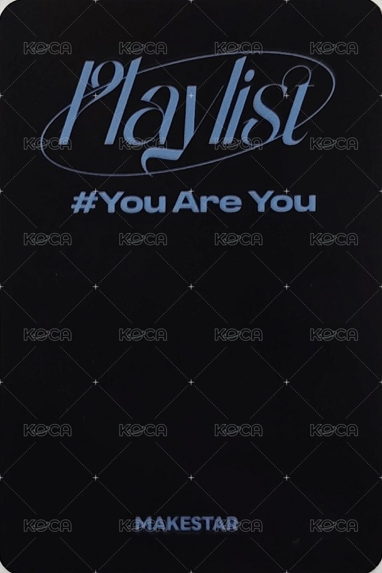 Playlist #You Are You ms POCA 2.0 簽售卡 偷看 ver. 背面