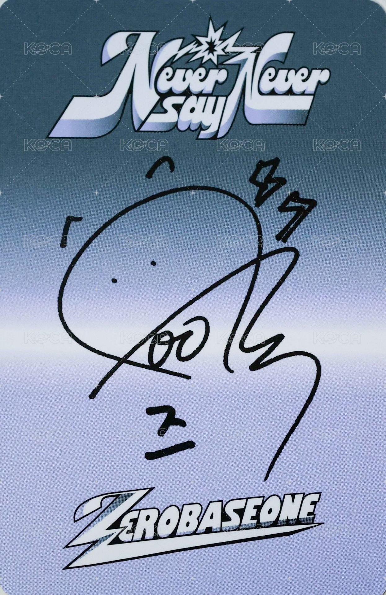 正規一 專輯卡 ICON ver. 背面