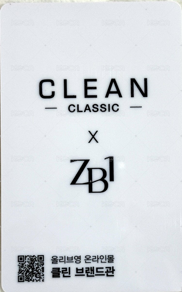 代言卡 CLEAN香水卡 背面