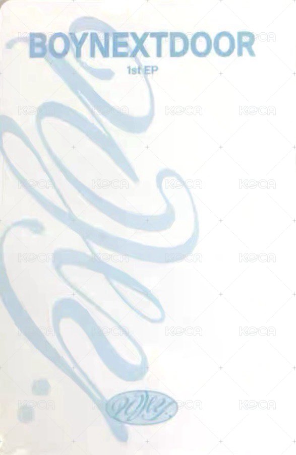 WHY.. yzy 1.0 特典卡  背面