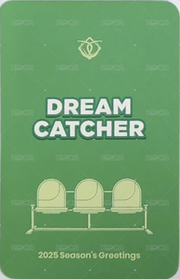 2025SG桌曆 Dreamcatcher KR. 預購 特典卡 콩순이ver. 背面