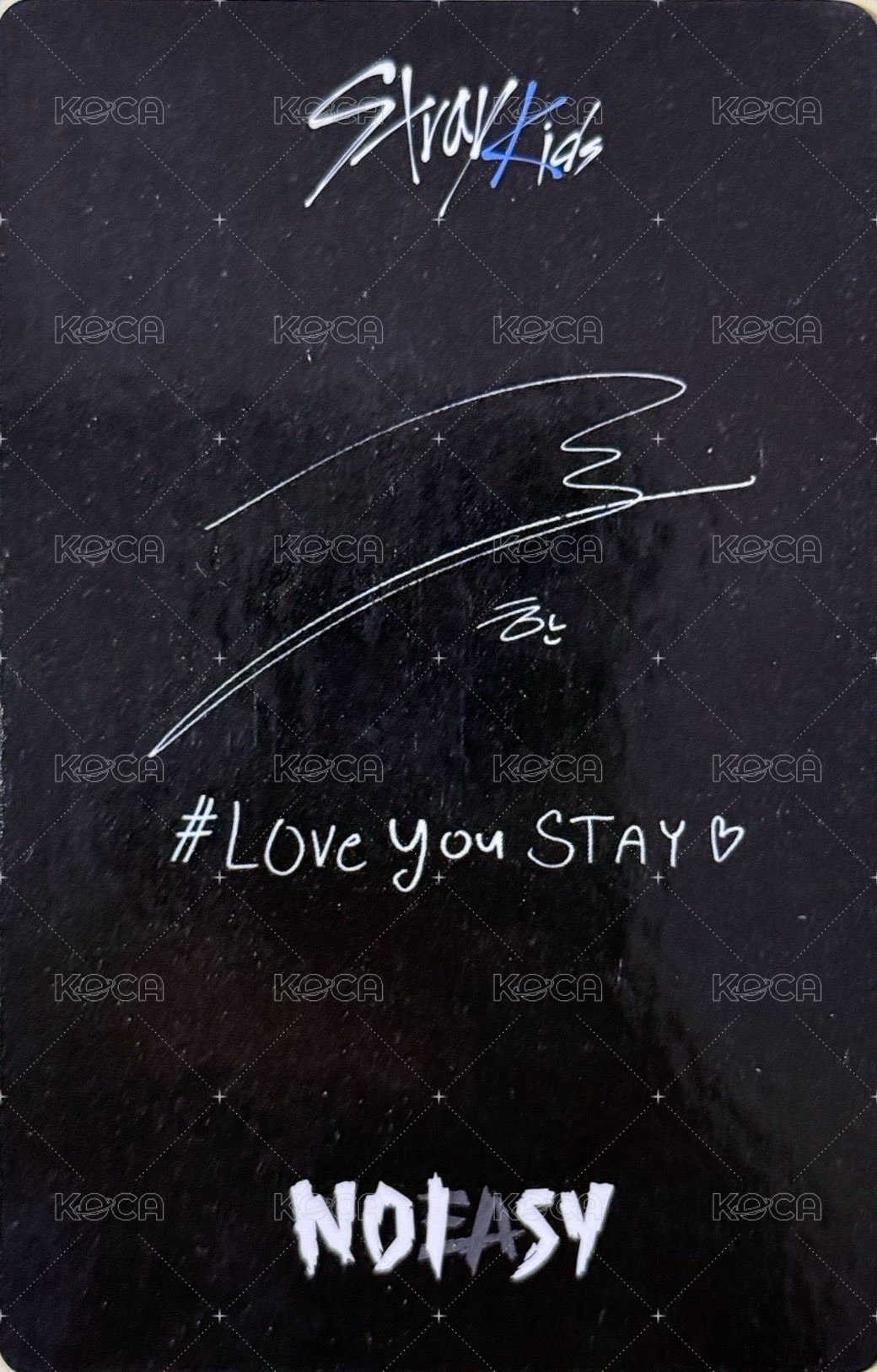 NOEASY yzy 3.0 簽售卡  背面