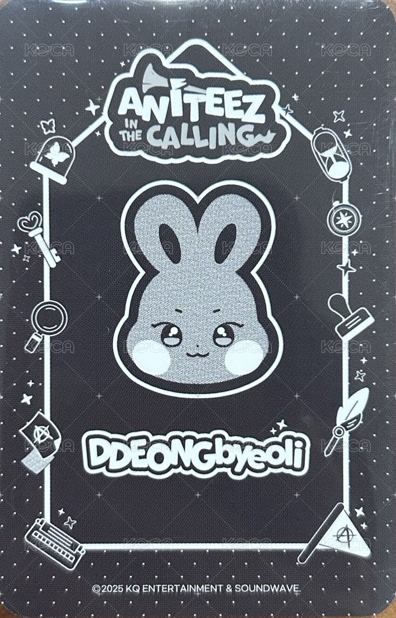 ANITEEZ IN THE CALLING 周邊卡 THE CALLING ANITEEZ PLUSH KEYRING 背面