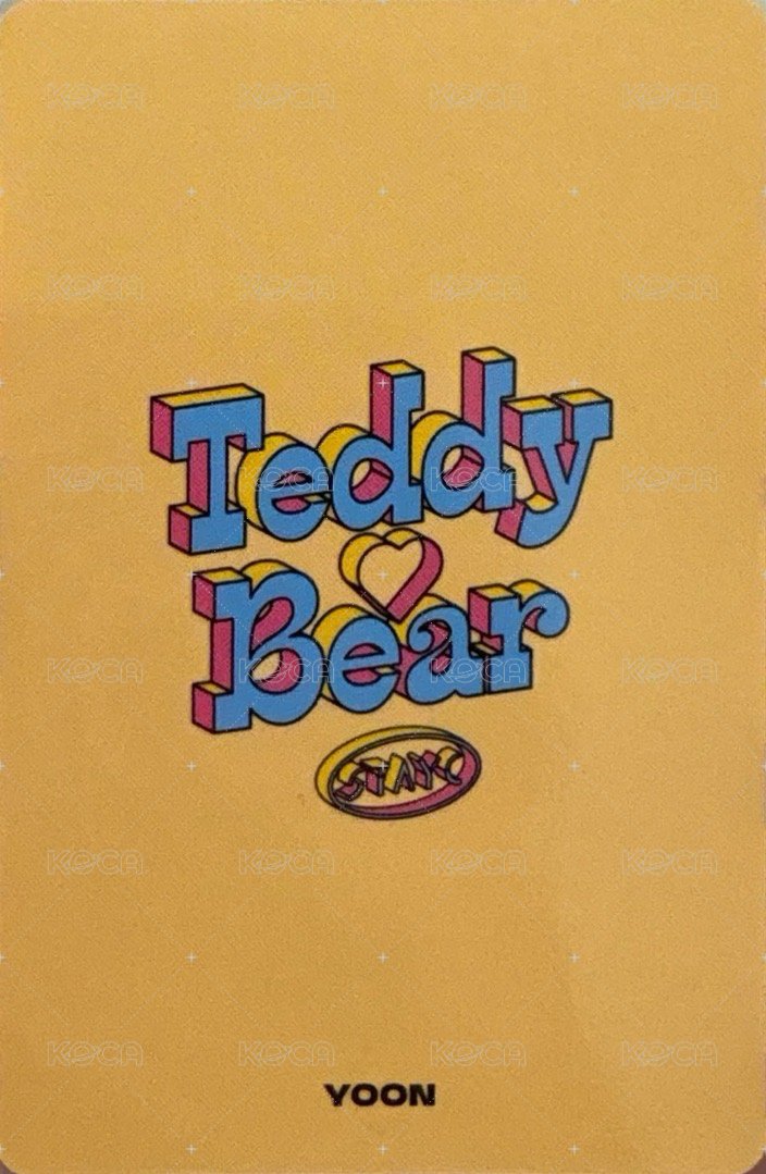 Teddy Bear 專輯卡 專卡 潤 背面