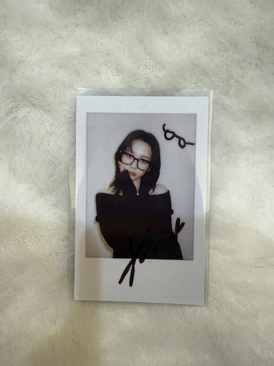 aespa drama kms簽售拍立得柚 眼鏡柚