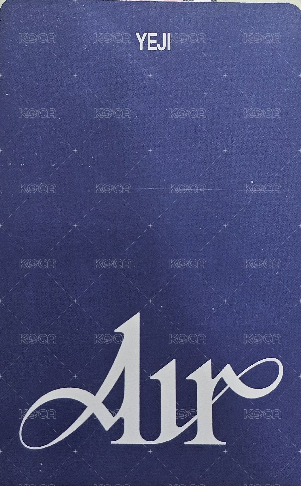 AIR 專輯卡 Poca album 電子專 B ver. 背面