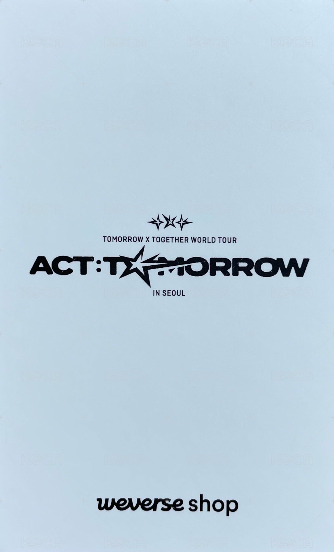 25’巡迴 入場卡 / 場限卡  背面