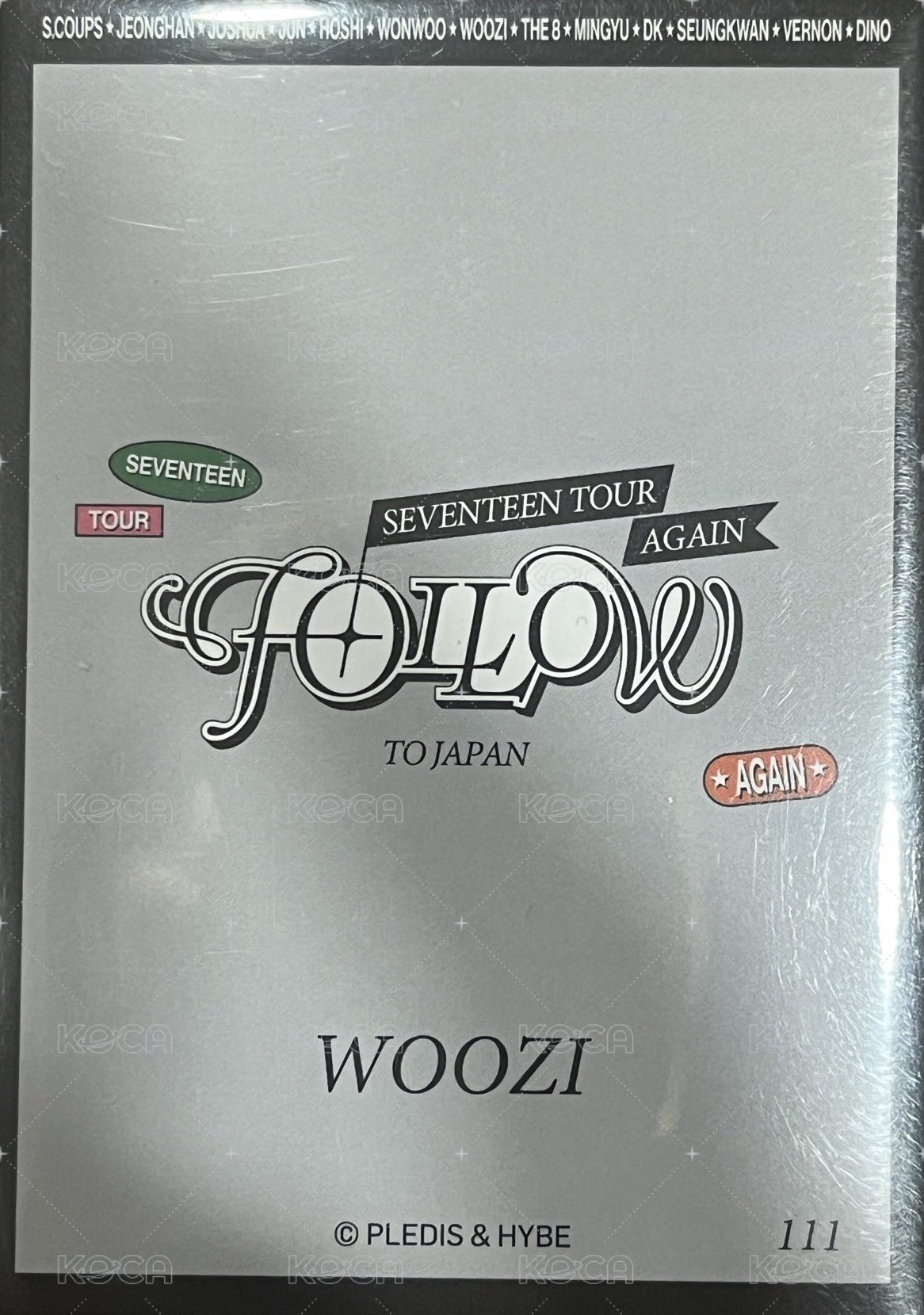 FOLLOW AGAIN 周邊卡 外套卡 背面