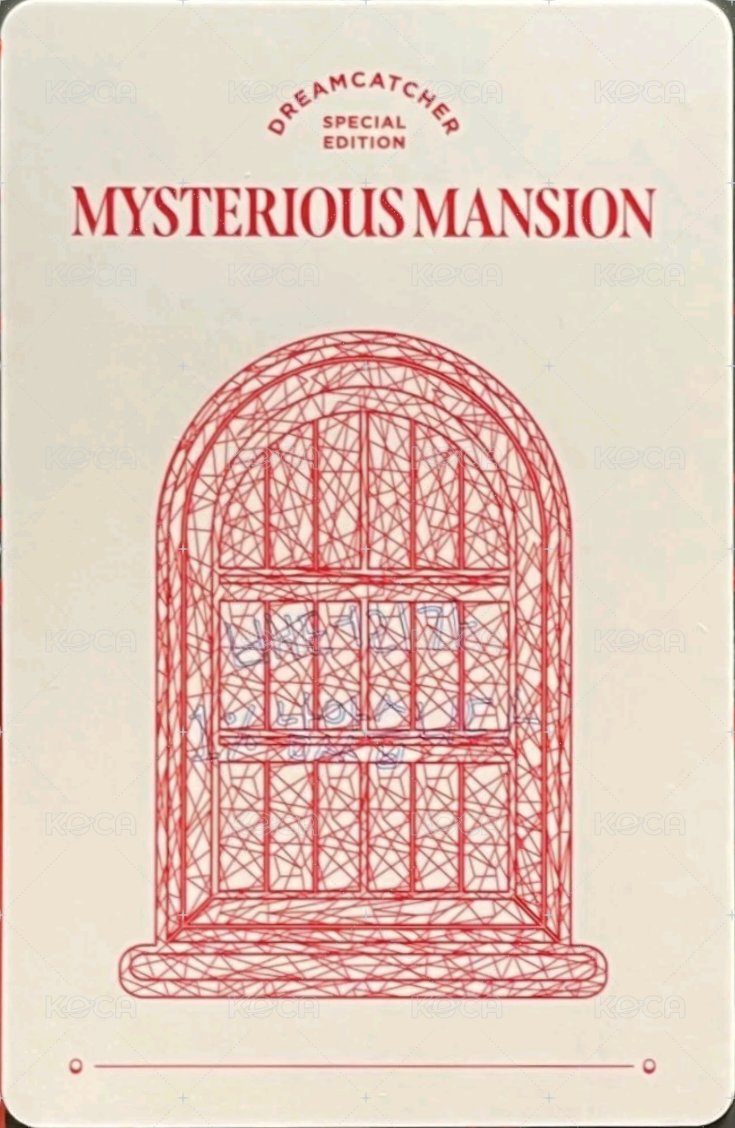 Mysterious Mansion 周邊卡  背面