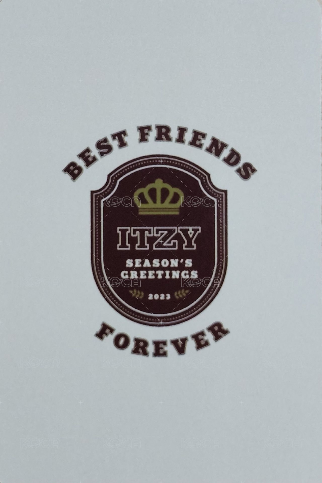 2023年曆 jyp 特典卡  背面