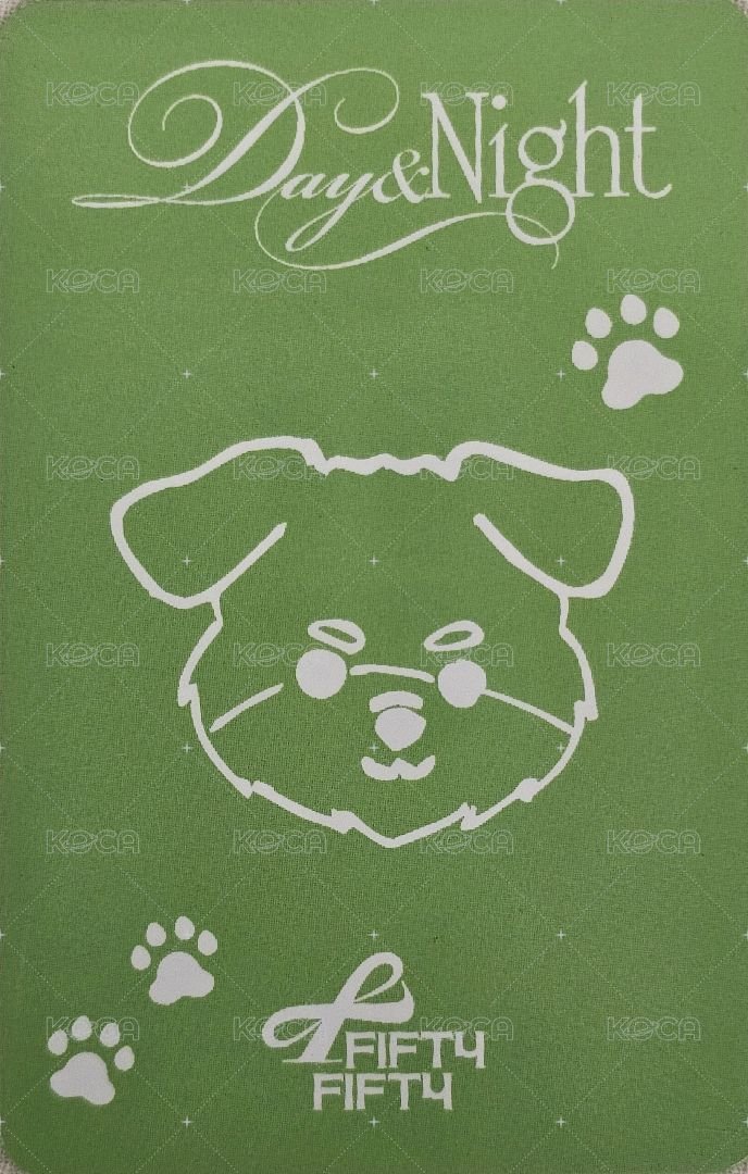 Day & Night am 特典卡 Day&Night 預售 - 小狗ver 背面