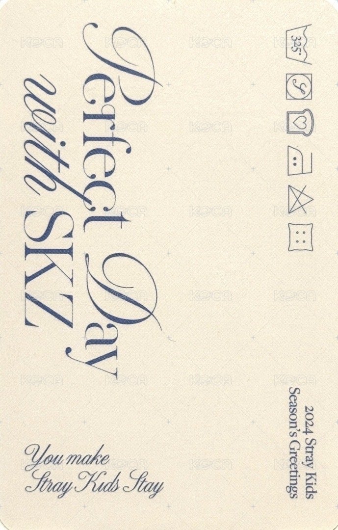 2024 年曆 年曆卡  背面