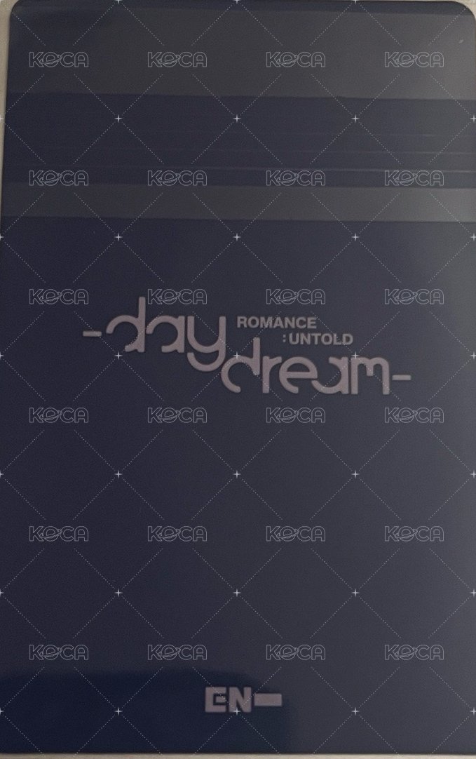 正二後續 日咖 預售 特典卡 官拍卡 JAY 背面