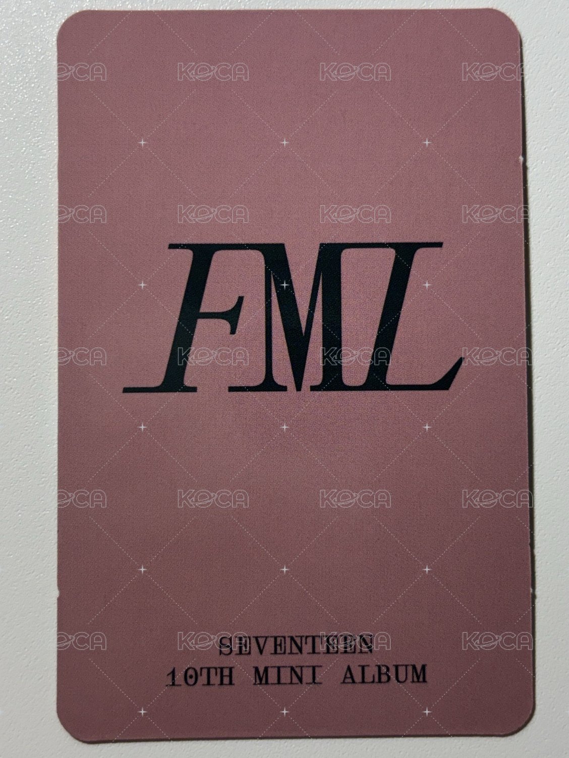 MINI10 yzy 2.0 特典卡  背面