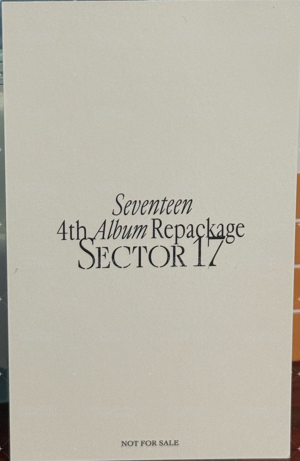 正四後續 環球 特典卡  背面