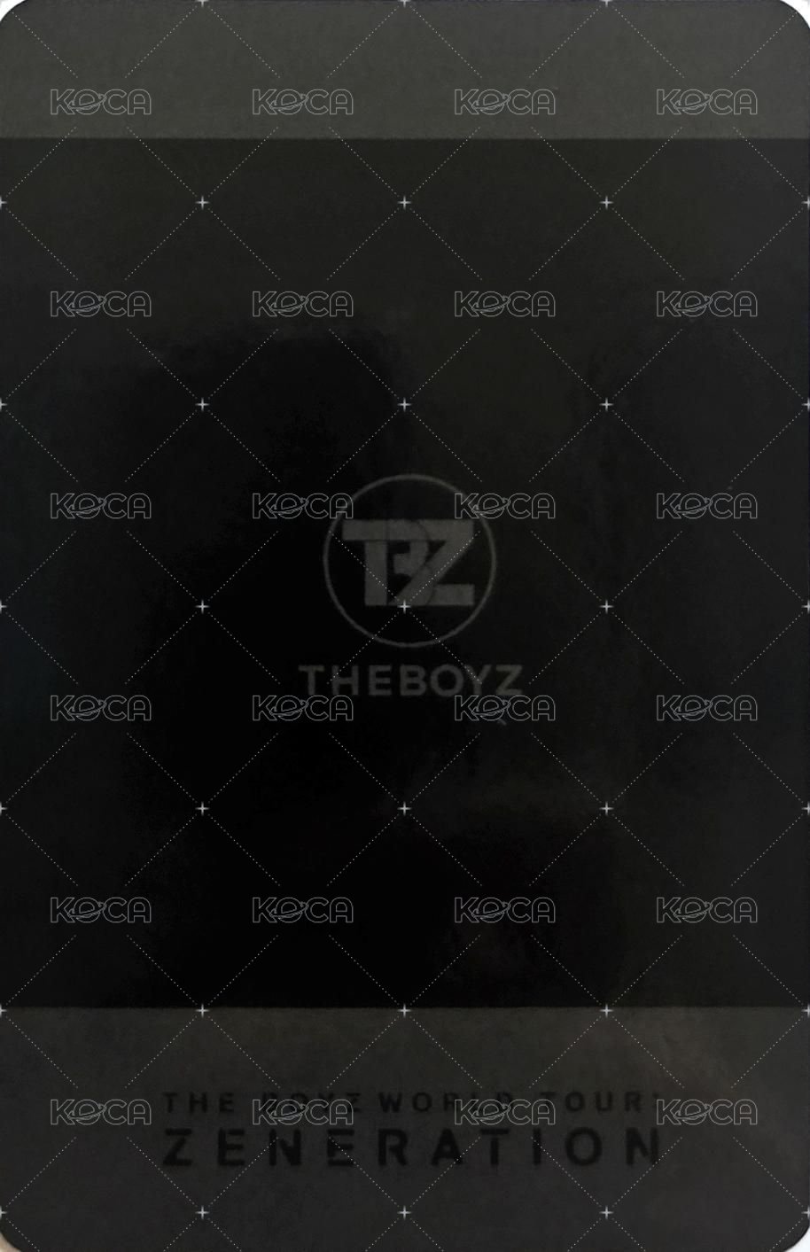 THE BOYZ 2ND WORLD TOUR : ZENERATION 周邊卡 動物鑰匙圈 背面