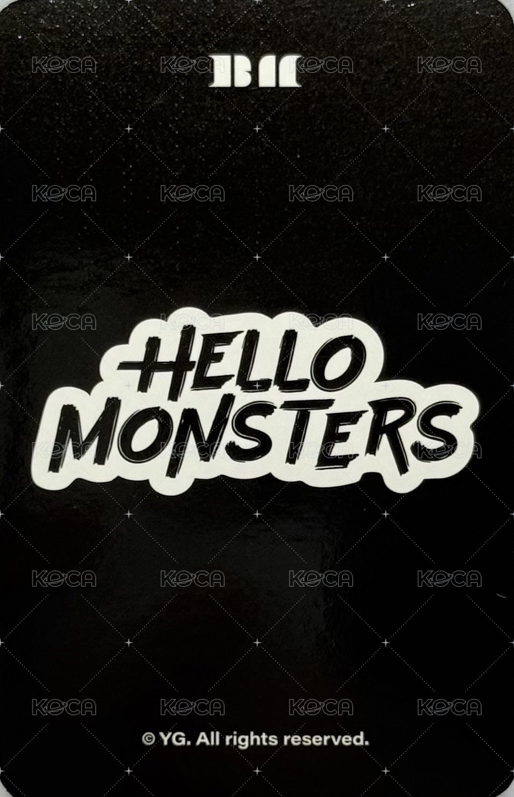 25’世巡 yg 周邊卡 亞巡壓克力鑰匙圈卡 背面