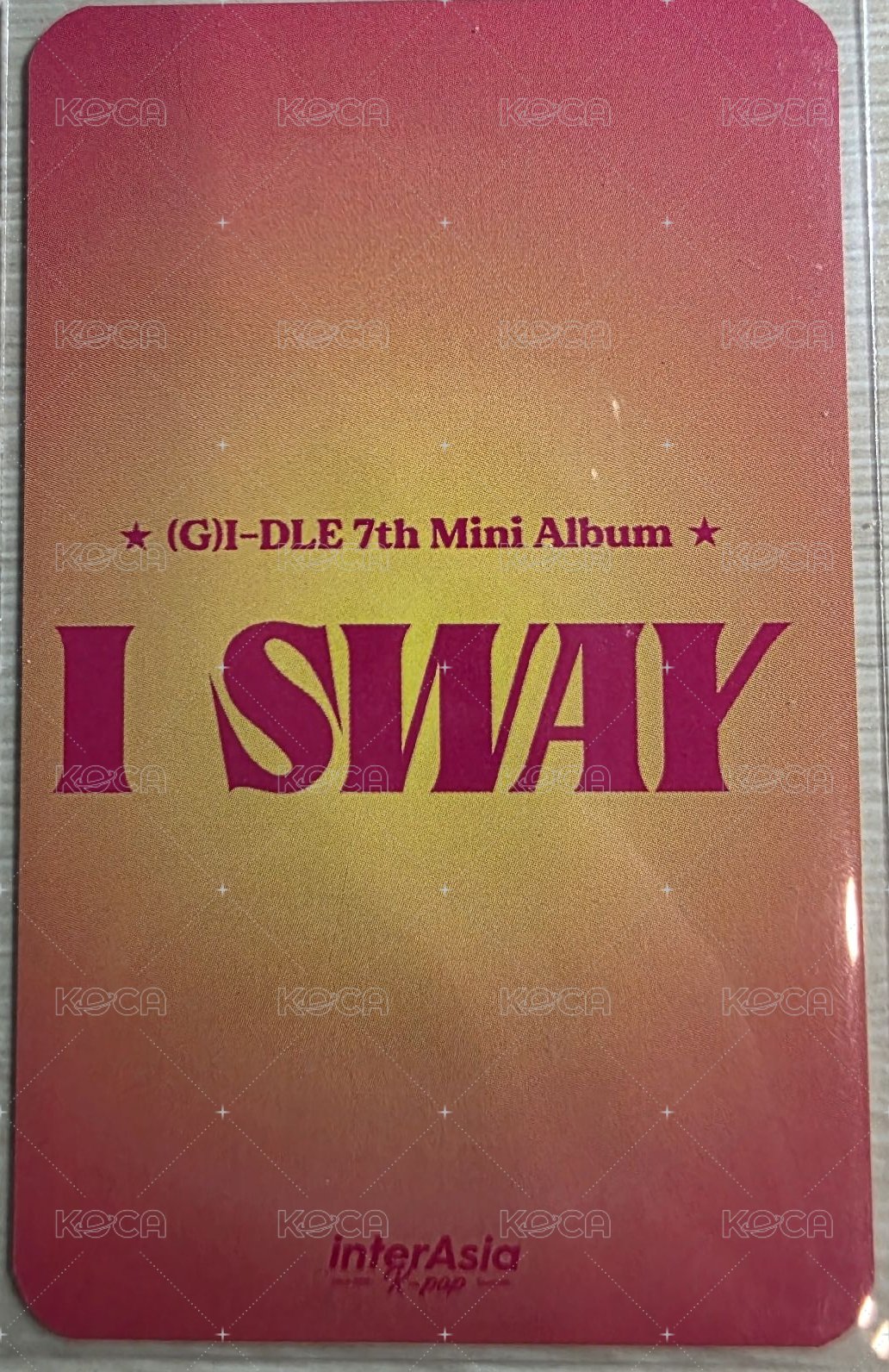 I SWAY ia 4.0 幸運卡  背面