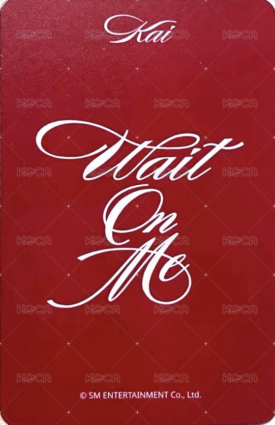 Wait On Me am 特典卡  背面