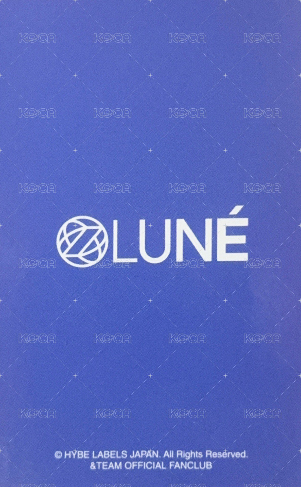 STN 會員禮卡 三人卡 EJ&Fuma&Taki 背面