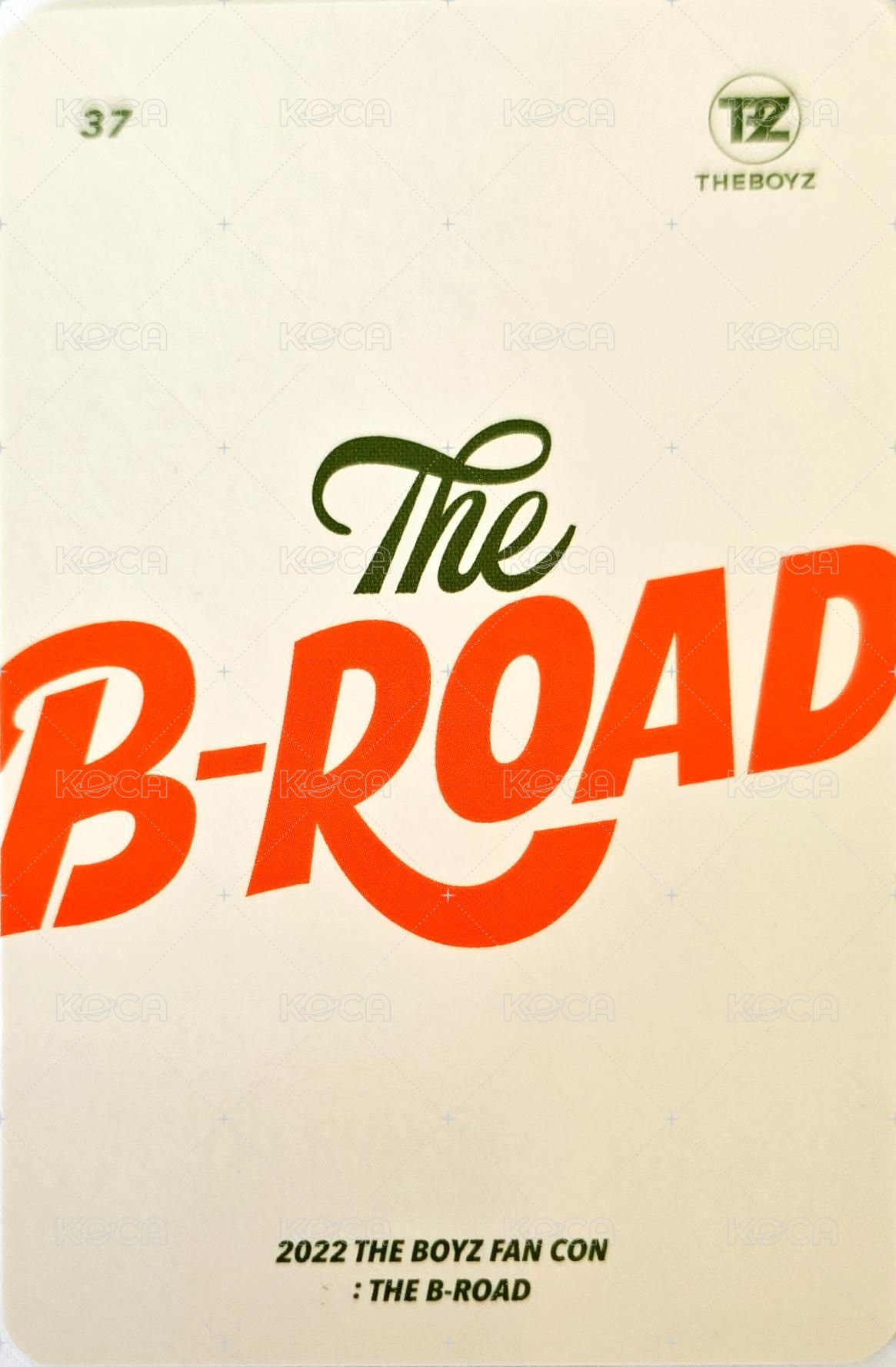 2022 THE BOYZ FAN CON : THE B-ROAD 隨機卡  背面