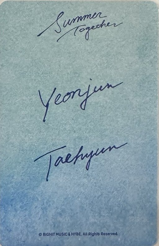 Summer Together 隨機卡 竣顯雙人 背面