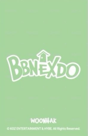 BBNEXDO 周邊卡 娃娃卡6 WOONBABY 背面