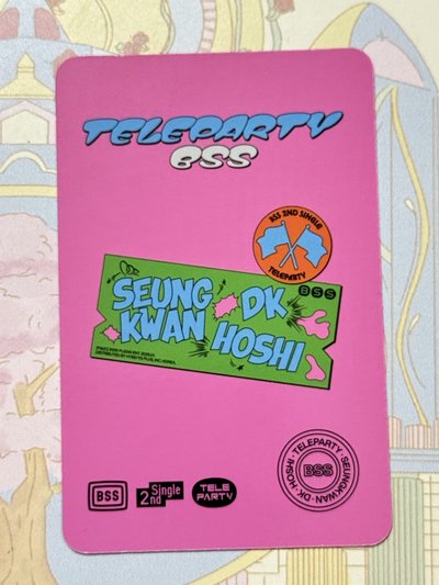 seventeen BSS 李碩珉 DK 小卡 仙女座 fan party teleparty