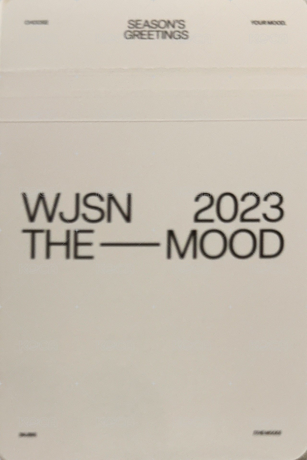 2023 年曆 sw 特典卡  背面