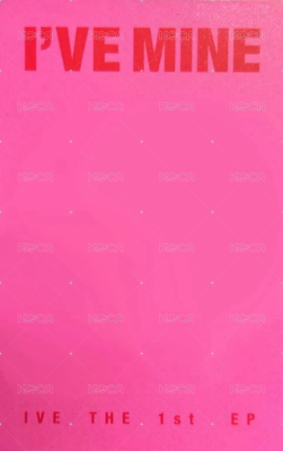 I'VE MINE target 美網 特典卡  背面