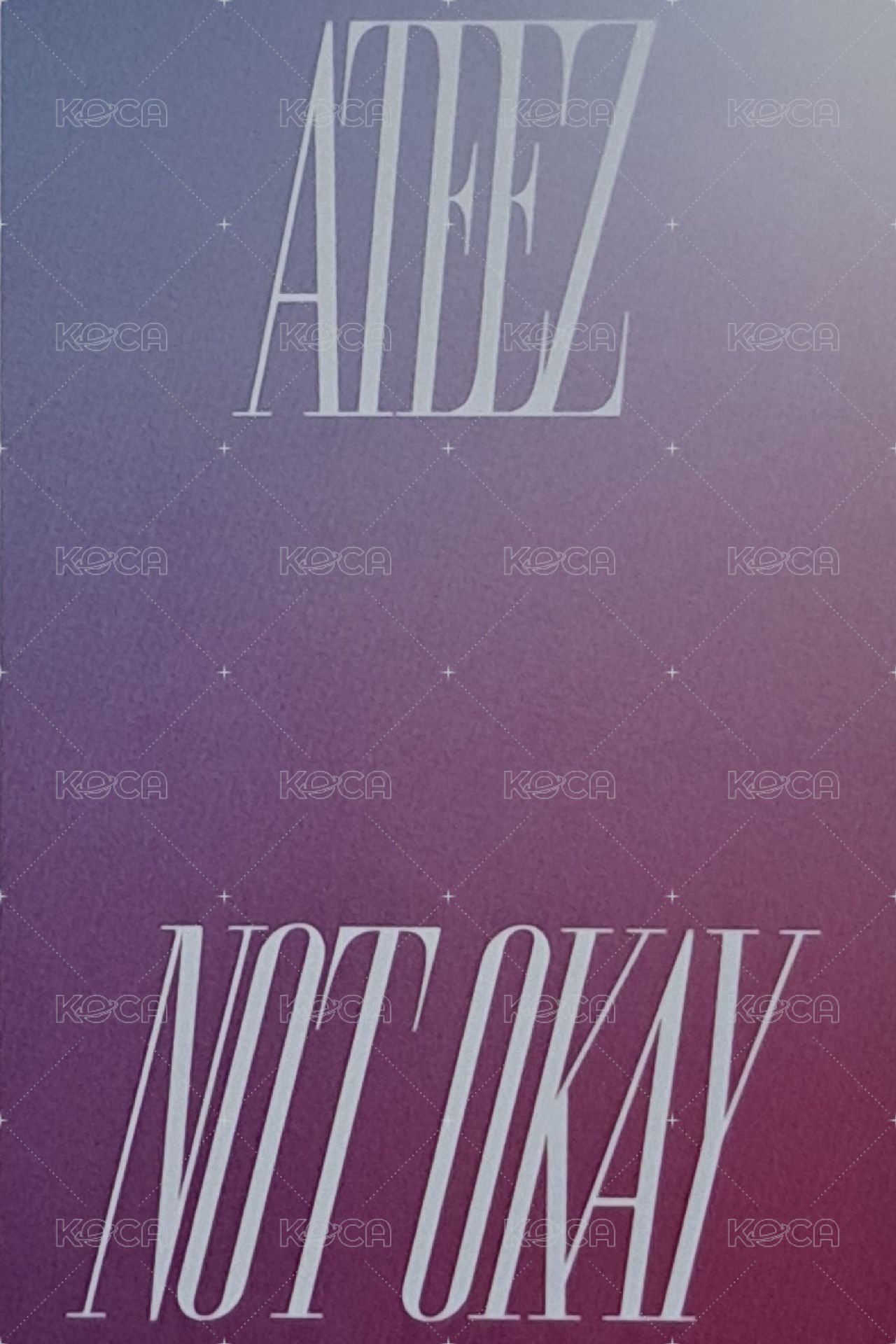 Not Okay ATEEZ JP FC 特典卡 Member ver. Set 背面