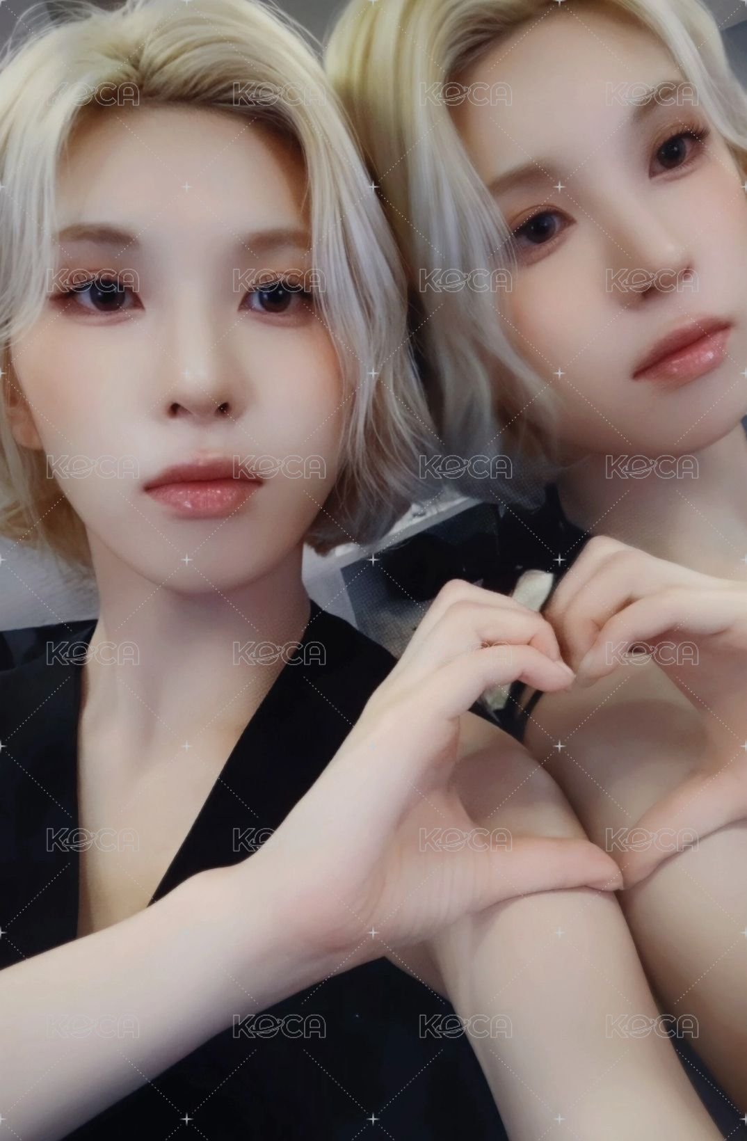 FORWARD ms 簽售卡 鏡子愛心裴 正面