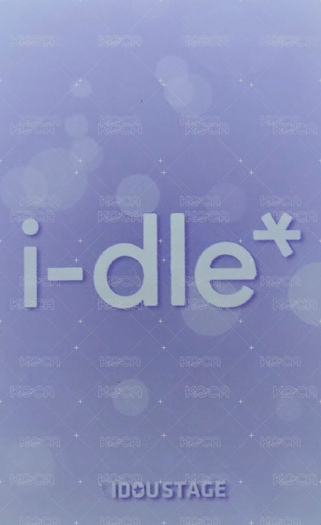 We are 愛豆驛站 1.0 幸運卡 ver.B 背面