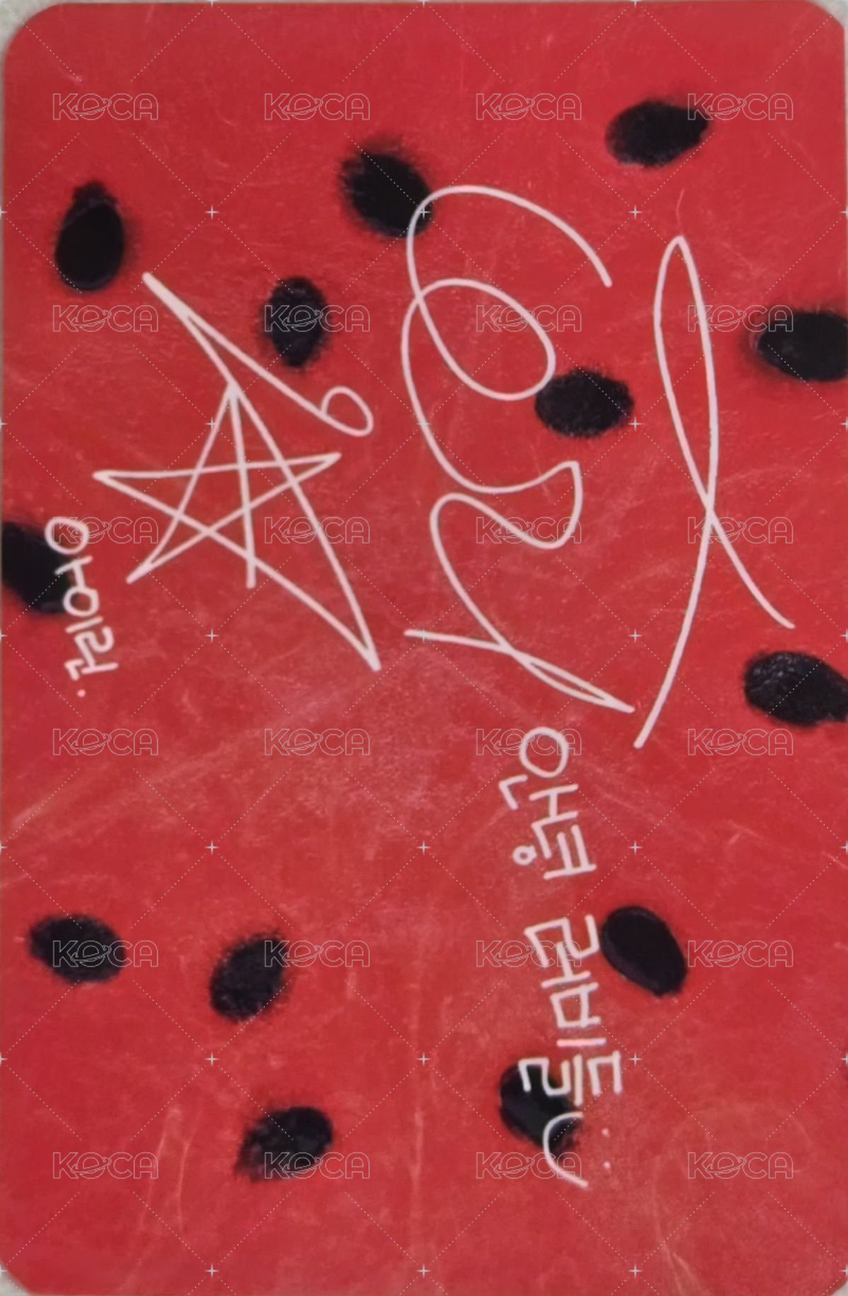 The Red Summer 專輯卡  背面