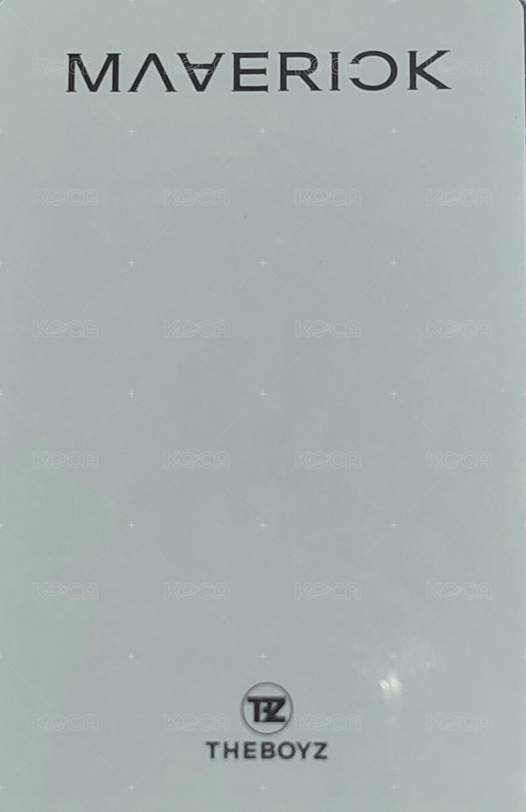 Maverick 專輯卡 白版 雙人卡 背面