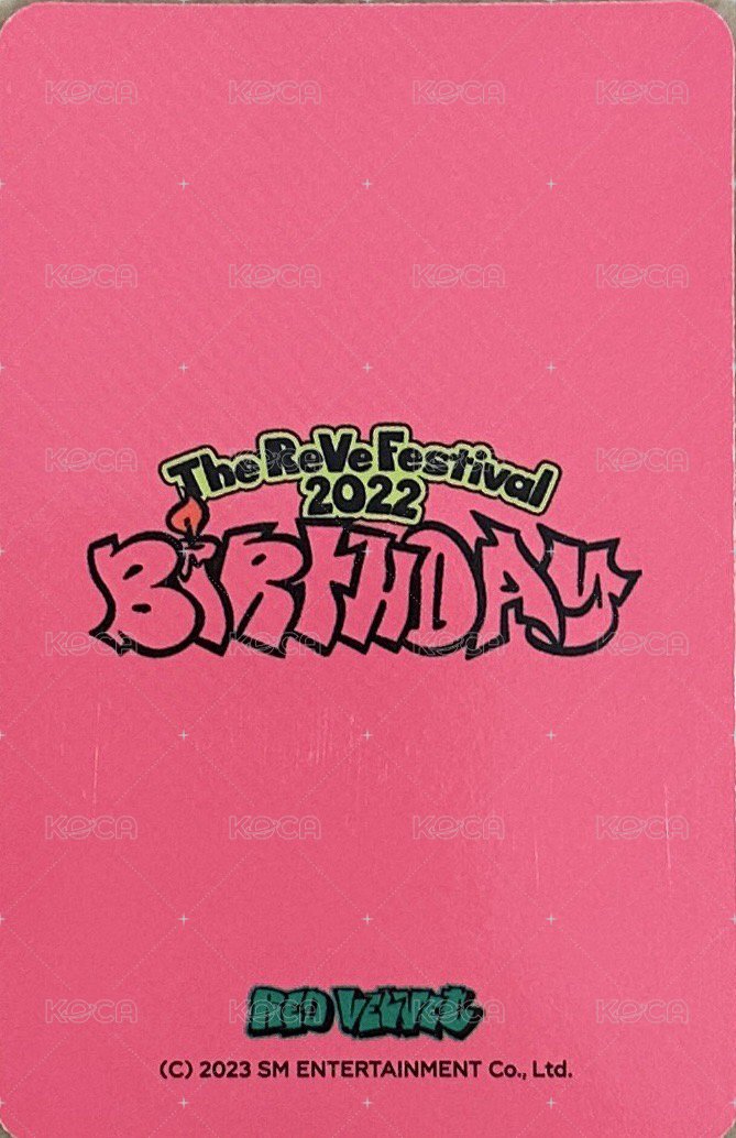 The ReVe Festival 2022 - Birthday 隨機卡 官拍九 背面