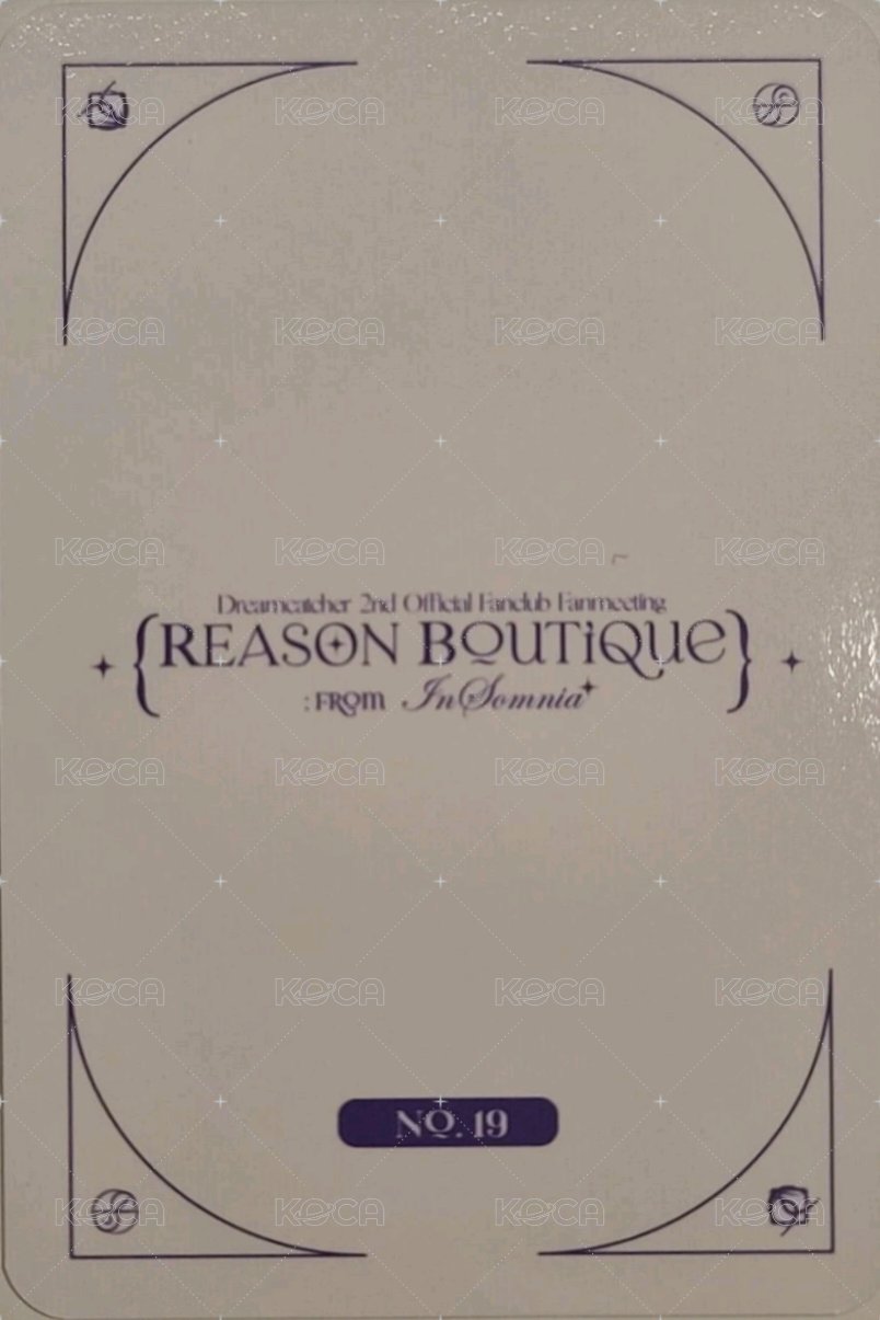 二期會員粉絲見面會 隨機卡 卡包卡 19 背面