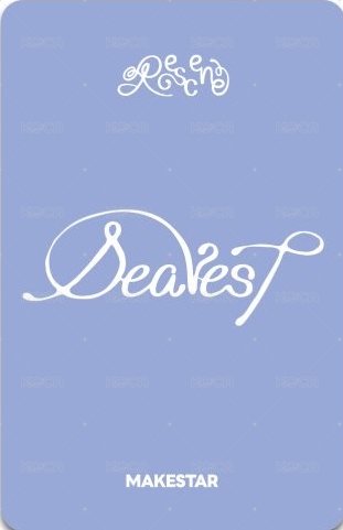 Dearest ms 2.0線上 簽售卡 畫家 背面